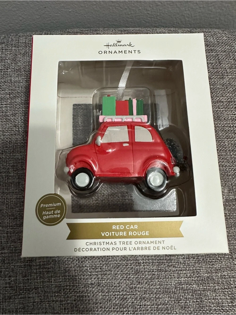 Hallmark Red Car with Presents Christmas Ornament